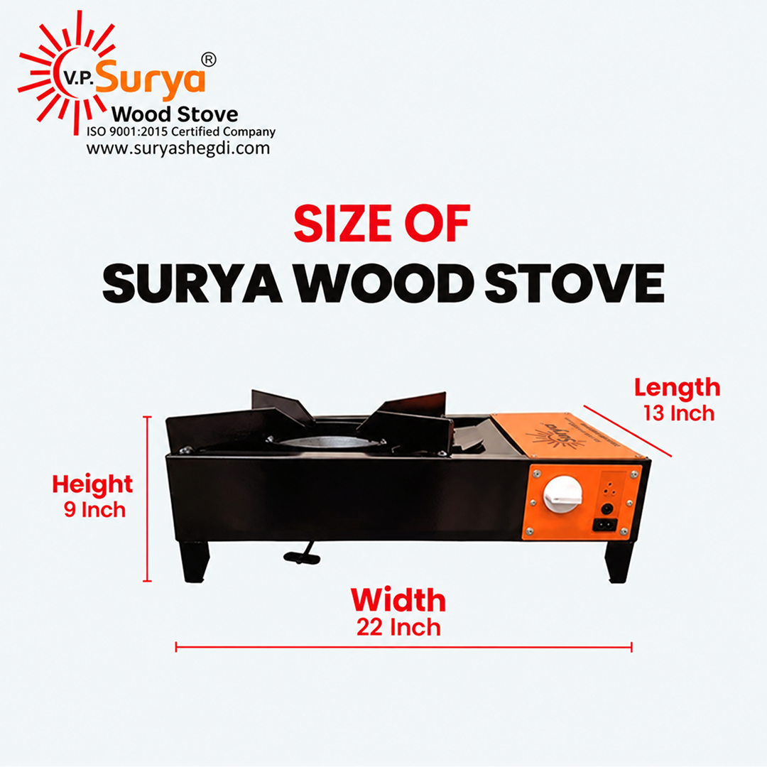 Surya Compact Wood Stove - Image 6